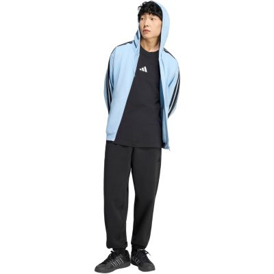 6. Men's adidas Essentials 3-Stripes Fleece Full-Zip Hoodie, Sky Blue KY4143