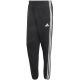 2. Men's adidas Essentials 3-Stripes Fleece Tapered Cuffed Pants Black KY6526
