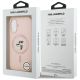 8. Karl Lagerfeld Silicone Karl&Choupette Ring MagSafe Case for iPhone 17 - Pink