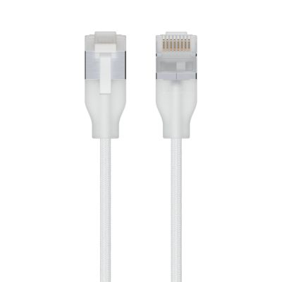 2. Ubiquiti UACC-Cable-Patch-EL-C6A-12M-W Network Cable Translucent, White Cat6a Round