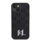 3. Karl Lagerfeld KLHCP15SPKLPKLK iPhone 15 / 14 / 13 6.1" black/black hardcase Leather Monogram Hot Stamp Metal Logo