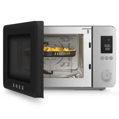 11. Smeg MOC02BLMEU Microwave Oven Black Combination Microwave Oven Countertop 27 L 900 W