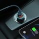 10. Baseus Golden Contactor Pro fast car charger USB Type C / USB 40 W Power Delivery 3.0 Quick Charge 4+ SCP FCP AFC + USB Type C cable - Lightning blue (TZCCJD-03)