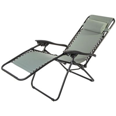 14. BLISS MULTIFUNCTIONAL FOLDABLE GARDEN DECHAIR WITH HEADREST, GRAY
