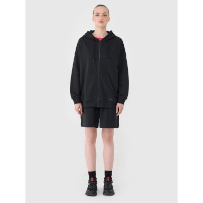 6. Women's sweatshirt with a zipper and hood 4F 4FRSS25TSWSF2152-20S