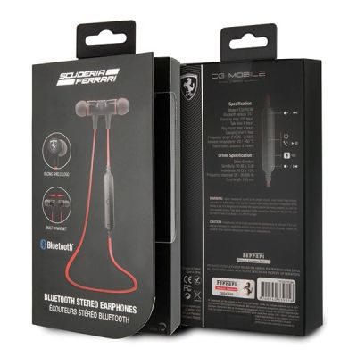 2. Ferrari FESEPRCB Bluetooth Wireless Headphones - Red and Black