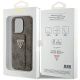 9. Guess Grip Stand 4G Triangle Strass case for iPhone 15 Pro - brown