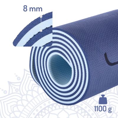 10. YM10 Dark Blue HMS TPE yoga mat