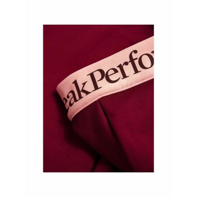 4. Women's Peak Performance Rider Essentials Zip Hood – vertical zenith/peach fuzz, size: M