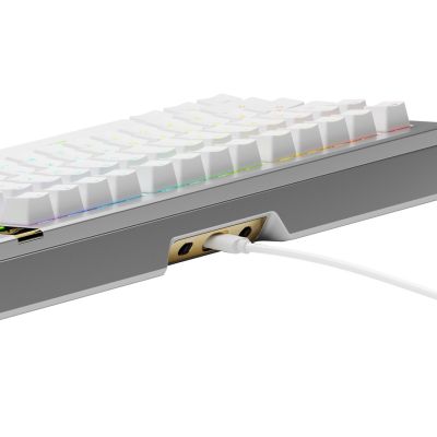 3. Glorious GMMK 3 Pro HE 75% Custom Gaming Keyboard - Tastatur - Pre-Built, Fox HE Switches, Silber