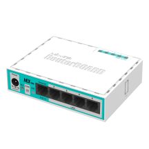 Mikrotik hEX lite router (RB750r2) Total Ethernet Ports:5; Architecture:MIPSBE; CPU core: 1