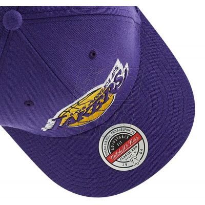 5. Mitchell &amp; Ness NBA Los Angeles Lakers Team Ground 2.0 Stretch Snapback Lakers Cap HHSS3257-LALYYPPPPURP