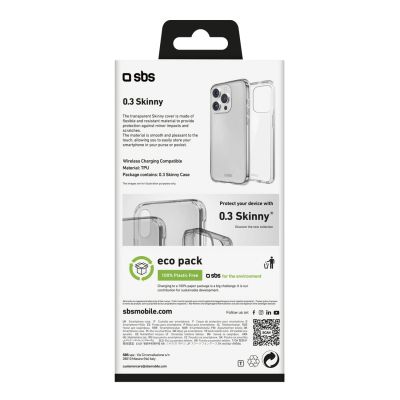 3. SBS Skinny Cover for iPhone 16 Pro - Transparent