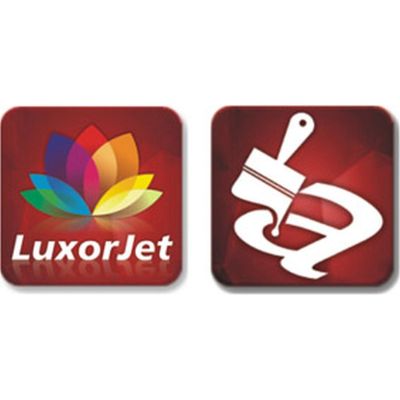 3. Glass trophy with LuxorJet color print, engraving, paint filling and case