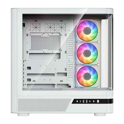 9. MODECOM VOLCANO AQ 200 ARGB MIDI CASE WHITE