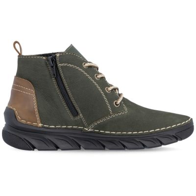 2. Women's leather ankle boots insulated green Rieker 55036-54