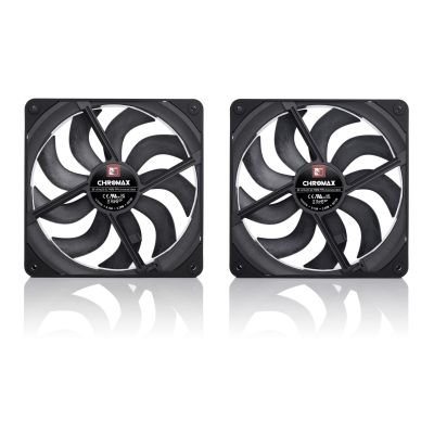 10. NOCTUA 140 mm Fan NF-A14x25 G2 PWM Sx2 PP chromax black