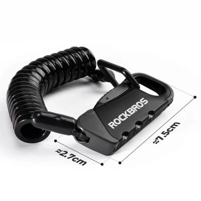 5. Rockbros RBK6N Combination Bike Lock - Black