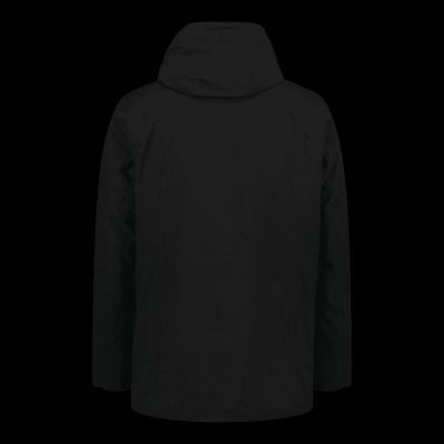 CMP men's long winter sports jacket with hood, black (34K0157/U901)