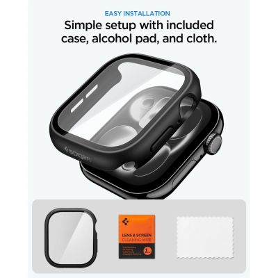 8. Spigen Thin Fit 360 Case Spigen Thin Fit 360 Case for Apple Watch 42mm - Black