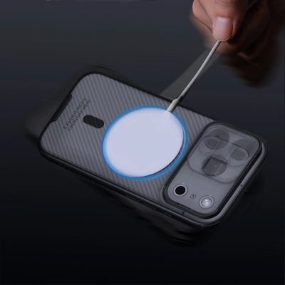 15. Nillkin CamShield Pro MagSafe Compatible Case for iPhone 17 Pro - Transparent Black