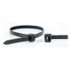 WKK 110349071 cable tie Releasable cable tie Plastic, Polyamide Black 100 pcs.