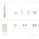5. Ugreen cable cable headphone splitter 3.5 mm mini jack AUX microphone 20cm (microphone + stereo output) silver (30619)