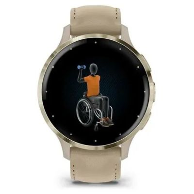 7. Garmin 010-02785-55 Smartwatch / Sports Watch 3.05 cm (1.2") AMOLED 41 mm Digital 390 x 390 px Touchscreen Gold Wi-Fi GPS
