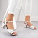 7. Vinceza W JAN305 silver high-heeled sandals