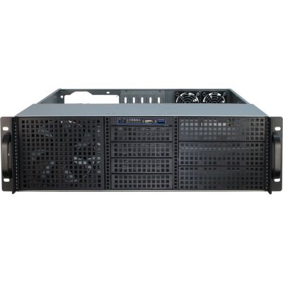 4. Inter-Tech 3U-30248 Black Stainless Steel Stand
