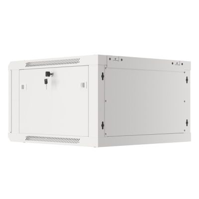 2. LANBERG WALL-HUNG RACK CABINET 19" 6U 600X600 METAL DOOR GRAY (FLAT PACK) WF01-6606-00S