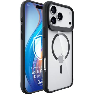 16. 3mk Satin Armor MagCase for iPhone 17 Pro Max - Transparent Black