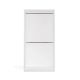 OPENO 2W WHITE Wardrobe, Modular Rack with 2 Hanging Rails for the Bedroom