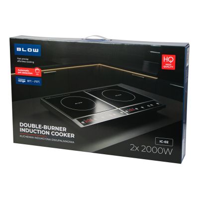 7. Adjustable two-burner induction cooker 2000W + 2000W BLOW