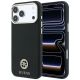 Guess Grained Round Strass Logo MagSafe Case for iPhone 18 Pro / 17 Pro - Black
