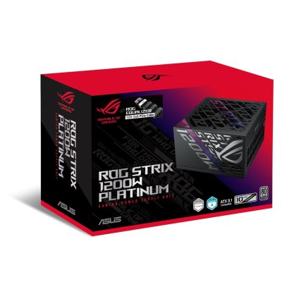 13. ASUS ROG -STRIX-1200P-GAMING-E Power Supply Unit 1200W 20+4 pin ATX Black, Multicolor