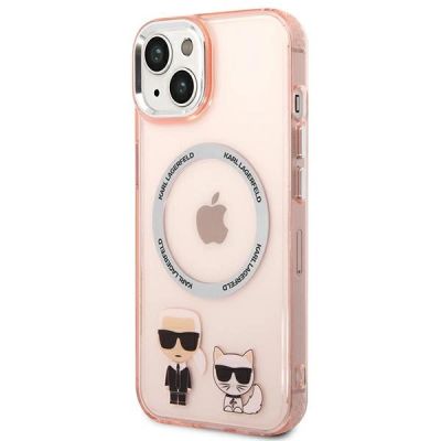 2. Karl Lagerfeld KLHMP14MHKCP iPhone 14 Plus 6.7 "hardcase pink / pink Karl & Choupette Aluminum Magsafe