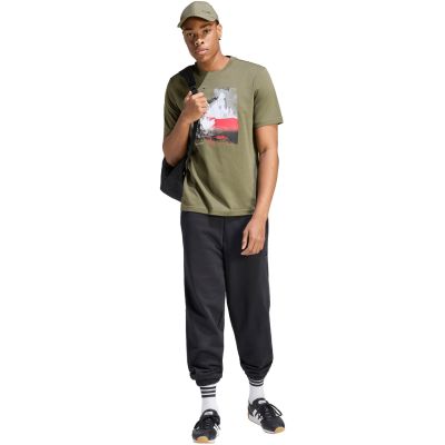 6. Men's adidas Memories of Sport Outdoor Graphic T-shirt khaki KC7098