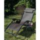 5. FOLDABLE GARDEN CHAIR MULTIFUNCTIONAL 175X52/65X107CMY BROWN