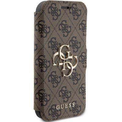 4. Guess 4G Metal Logo case for iPhone 15 Pro - brown