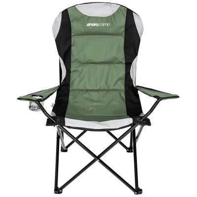 11. LUX FOLDING CAMPING CHAIR 60X60X105CM GREEN-BLACK
