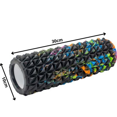 12. CAMOUFLAGE Exercise Foam Roller 10 x 30 cm ENERO FIT