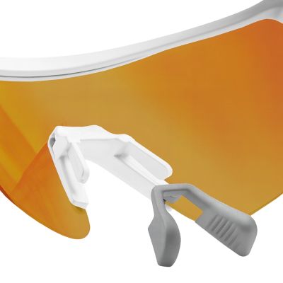 4. Rockbros Photochromic Cycling Glasses with UV Protection and Corrective Insert – White