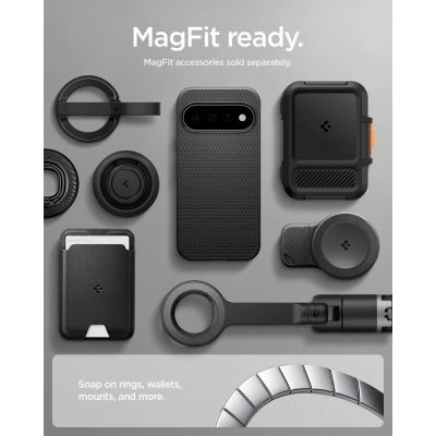 11. Spigen Liquid Air Mag MagSafe Case for Google Pixel 11 - Matte Black