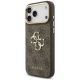 2. Guess 4G Big 4G Classic Logo Big Strap Metal Buttons Case for iPhone 18 Pro Max / 17 Pro Max – brown