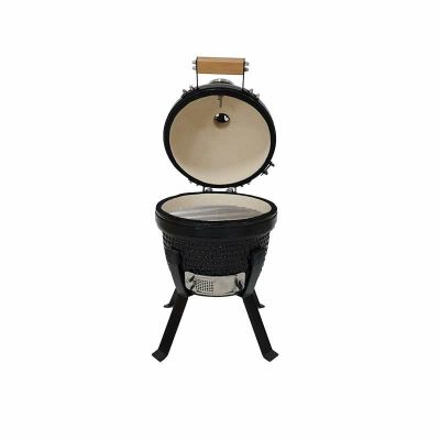 8. Kamado Bono Picnic Ceramic Grill 13” Kamado barbecue/grill Cart Charcoal (fuel) Black