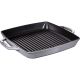 2. STAUB Square Cast Iron Grill Pan with Two Handles 33 cm, Graphite 40511-785-0