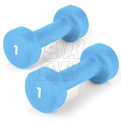 2x1kg vinyl dumbbells