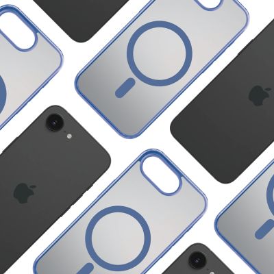 6. 3mk Frosty MagCase for Apple iPhone 16E - Blue