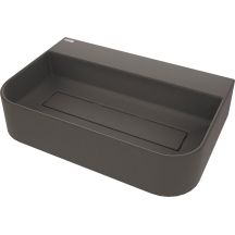 Granite countertop washbasin with space for a tap - with a cover